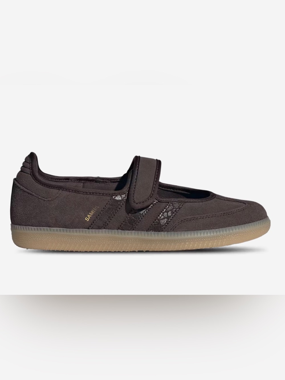 adidas Brown Mary Jane Mule with Strap